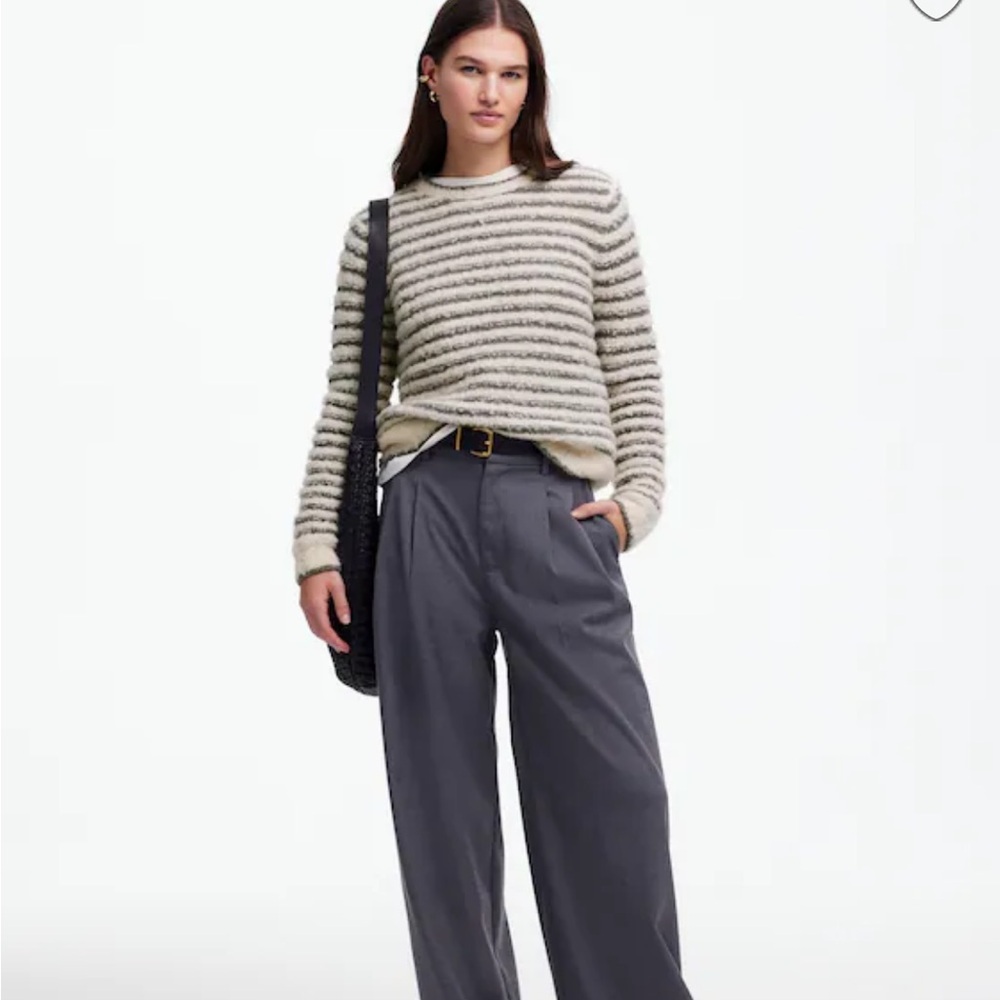 Madewell Bouclé-Knit Crewneck Sweater